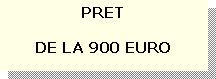 Text Box: PRETDE LA 900 EURO
